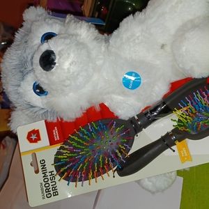 Petsmart Husky Plush Toy named Fate also included 2 grooming brushes